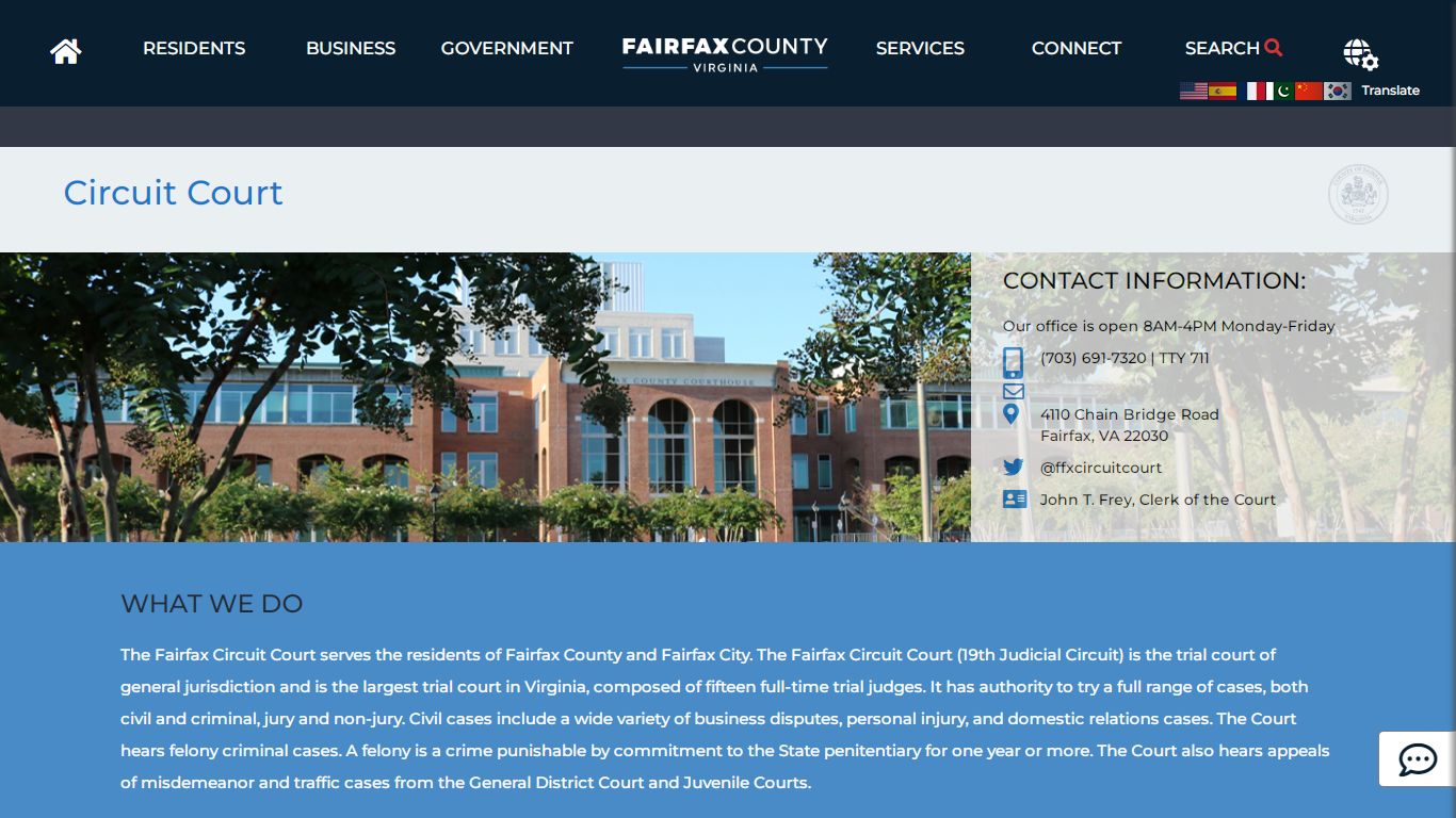 Circuit Court | Circuit Court - Fairfax County, Virginia
